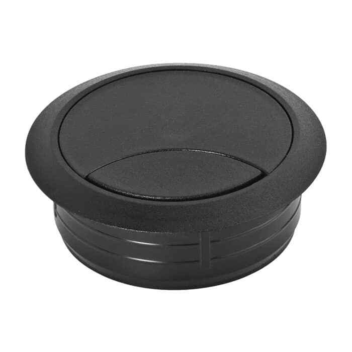 Bocchetta passacavi tonda nera 80 mm MACO 0960