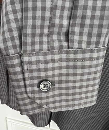 Structure Men’s Long Sleeve Slim Dress Shirt Gray Checked Pattern Size L - Picture 17 of 20