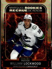 2021-22 O-Pee-Chee Platinum #248 William Lockwood - Hot Magma #/499