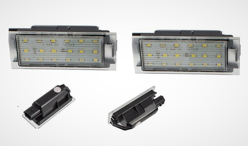 Éclairage de plaque LED Megane II Phase 2 pour rénovation optique arrière de nuit