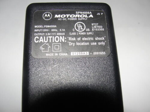 Motorola PSM4509A AC Adapter Power Supply Charger 5.9 Volts 400mA for Cellphone - Picture 4 of 5