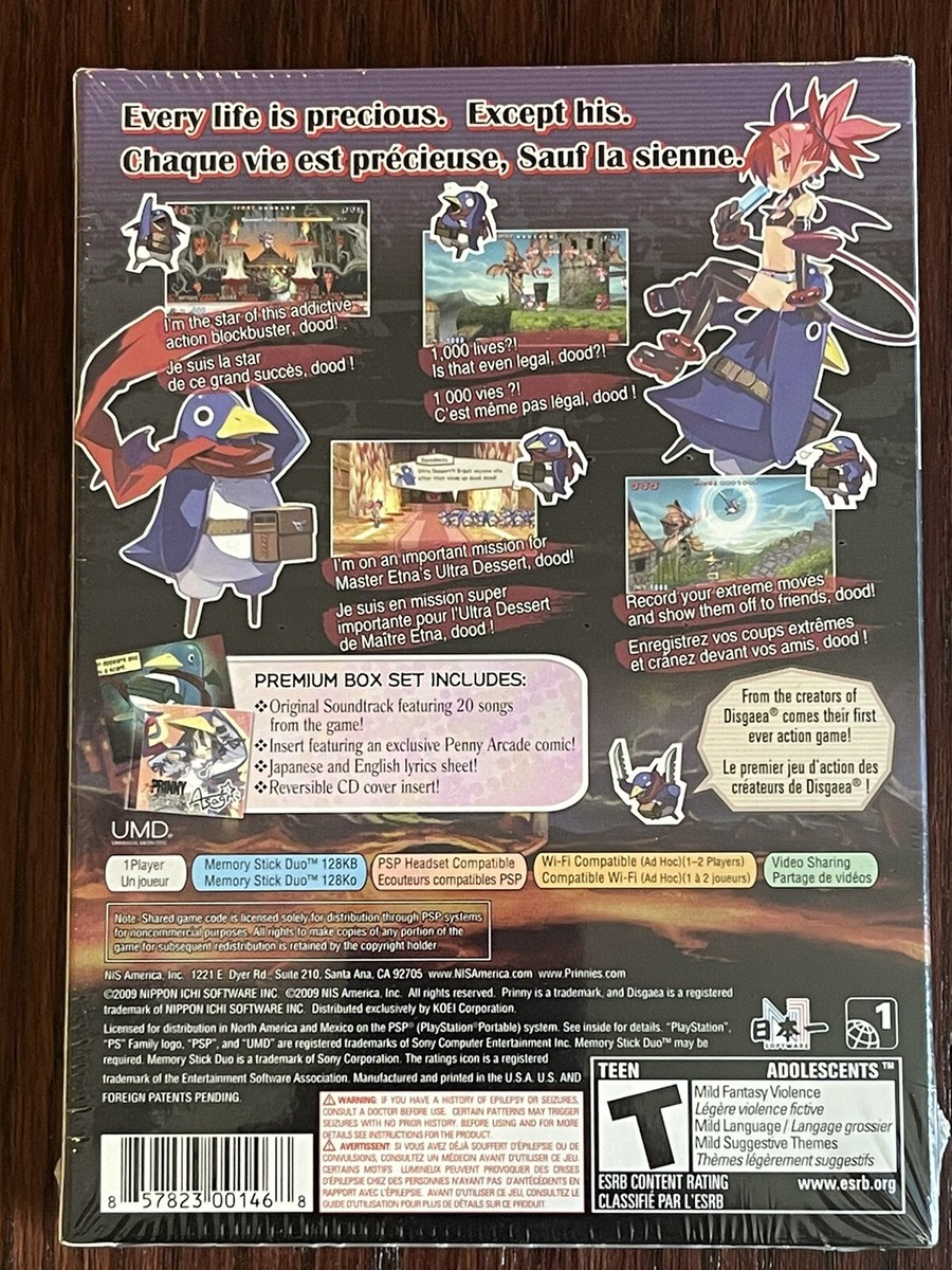 Prinny Can I really be a Hero Sony PSP Print Ad Vintage Art CA 2009