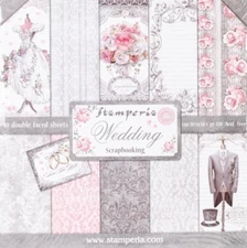 Stamperia WEDDING - 12" X 12" Double Sided Paper - 10 SHEETS