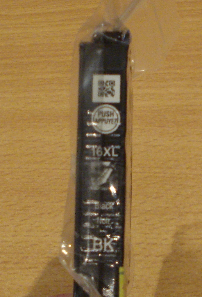 GENUINE EPSON 16XL Black cartridge T1631 ORIGINAL Pen & Crossword vac