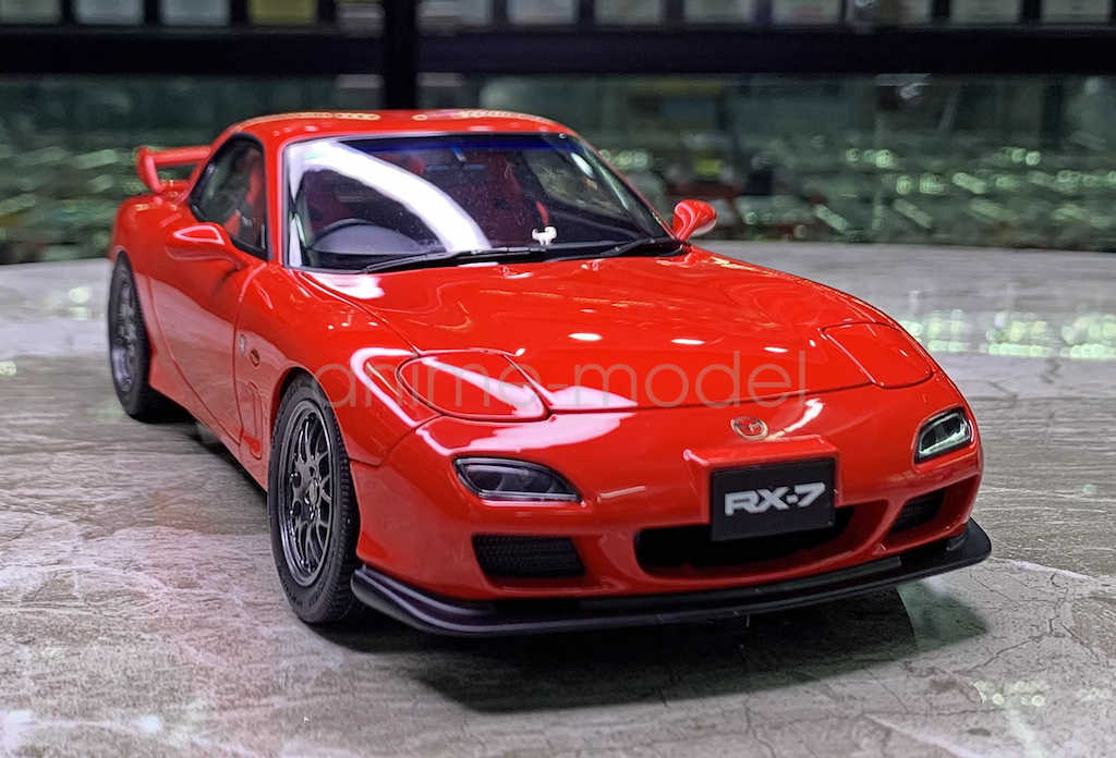For Polar Master 1:18 Scale Red RX7 FD Spirit R Engine Sport
