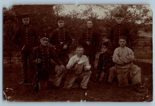 Postcard Military Soldiers Europe c1910 WW1 Antique Unposted RPPC Photo
