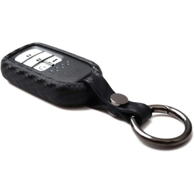 For Honda Accord 2013-2019 2020 Carbon Fiber Look Car Key Case Cover Accessories