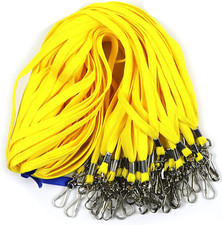 Bulk Lanyard 32" Flat Lanyards with Swivel Hook Attachment Lanyards with Clip Y