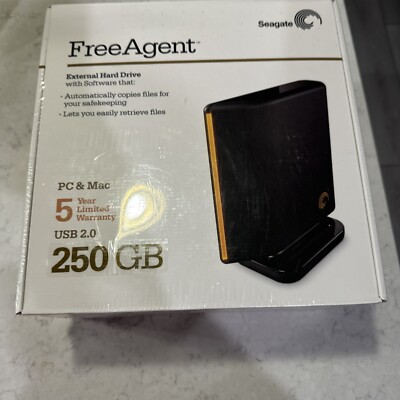 NIB Seagate FreeAgent 250GB USB 2.0 External Hard Drive Windows MAC OS X 10 NEW