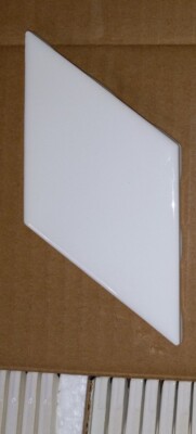 MARAZZI LuxeCraft Diamond Rhombus White Glazed Glossy Ceramic Wall Tile 3'' x 6''