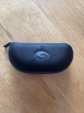 Genuine Costa Del Mar Sunglasses Hard Zip Up Clam Shell Case Black Logo