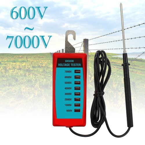 Pocket Fence Controller 600V to 7000V Electric Fence Voltage Tester Garden Tools - Picture 2 of 12