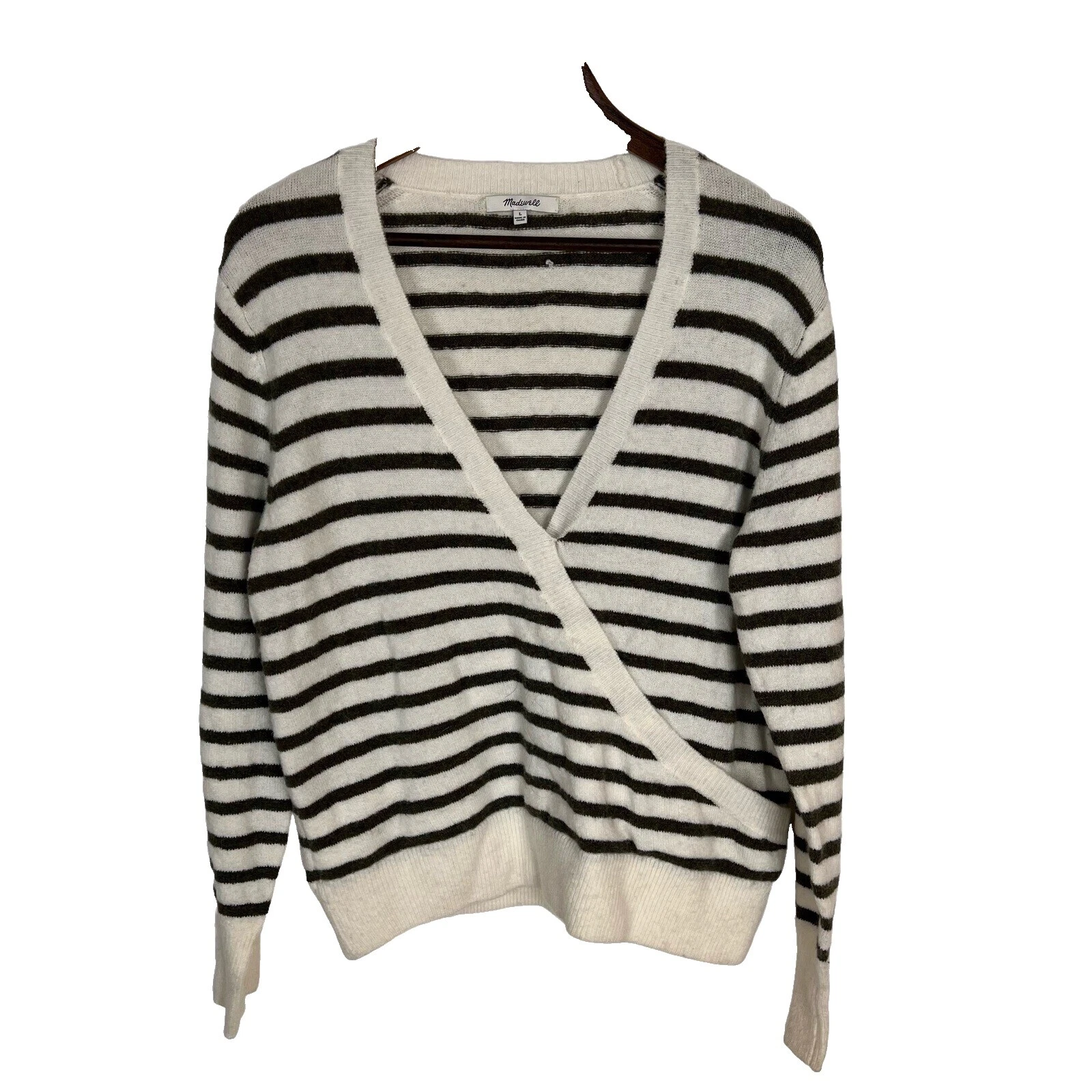 Suéteres para mujer a rayas abrigo de Poliamida