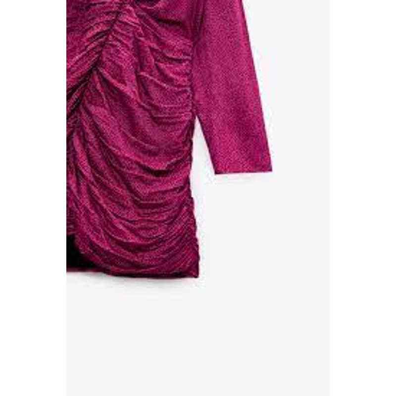 ZARA Satin Effect Print Dress Medium NWT 4688/329 eBay