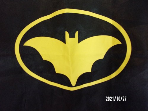 Rubies Boys Halloween Costume Batman Classic Black Yellow Mask And Cape ONLY - Picture 4 of 5