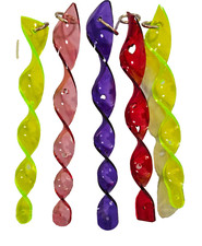 5 PAK COLORFUL PLASTIC TWISTER TOY BASE PARROT BIRD TOY PARTS CRAFTS SHIPS FREE