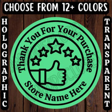 40 CUSTOM THANK YOU STICKERS 2" LABELS SEALS EBAY STORE SCRATCH RESISTANT