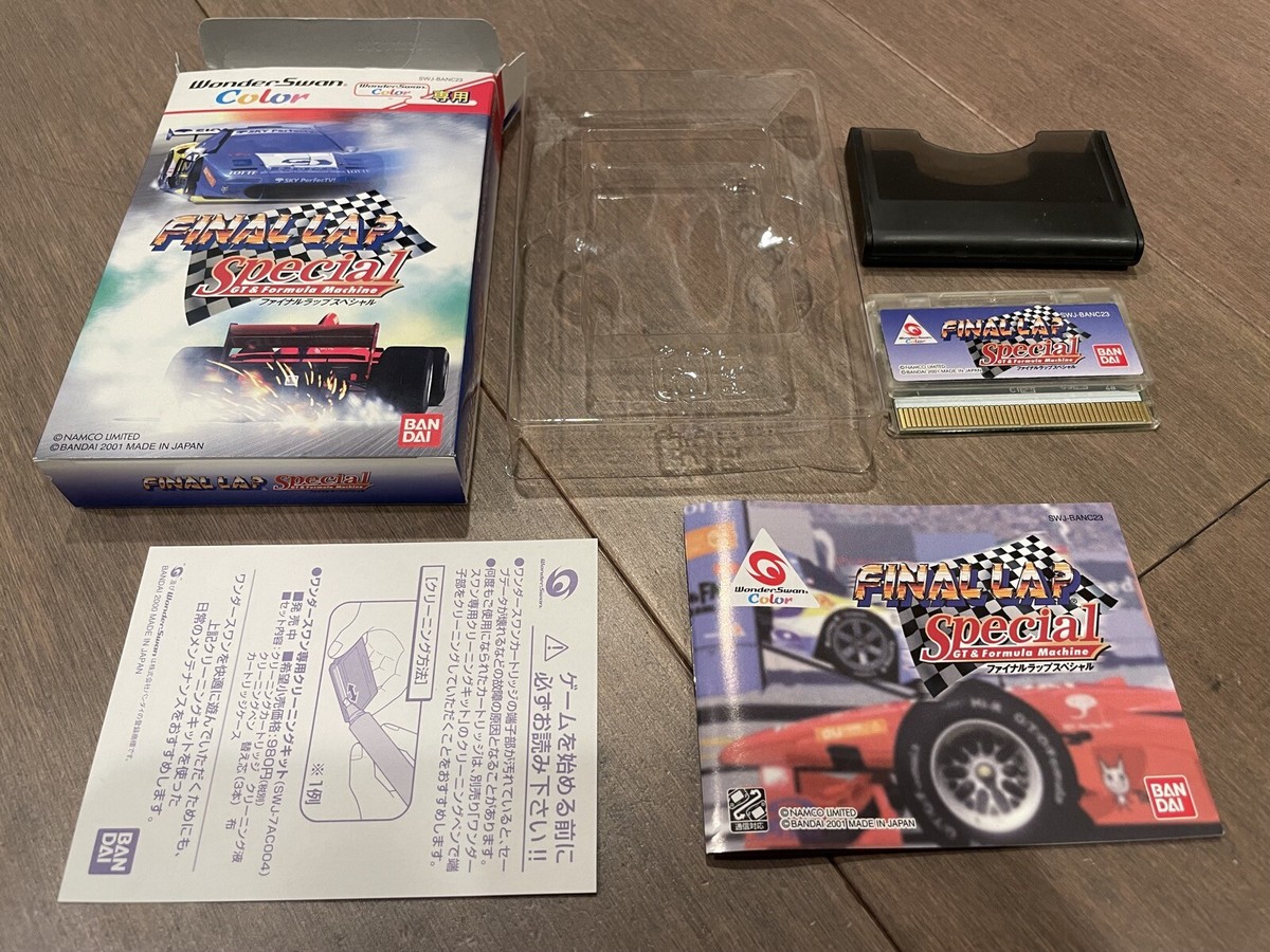 Final Lap Special GT & Formula Machine WonderSwan Color Boxed 
