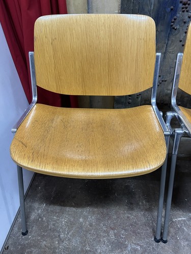Set of Six Vintage Giancarlo Piretti Castelli Stacking Chairs FREE MCR DELIVERY - Picture 8 of 24