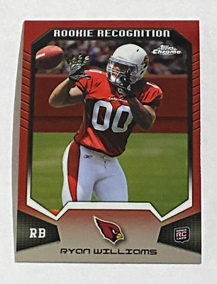 2011 Topps Chrome Rookie Recognition RR-RW Ryan Williams Arizona Cardinals