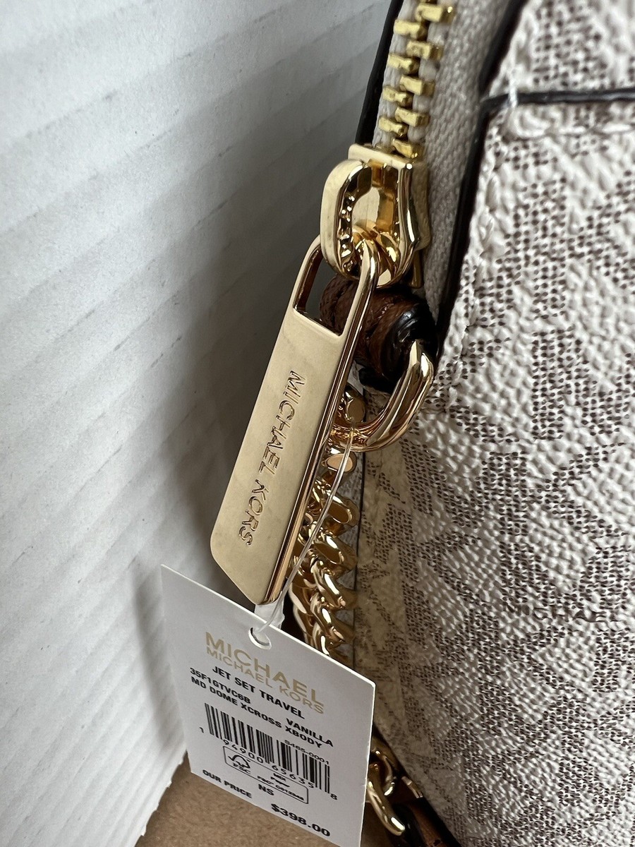 NWT Michael Kors Jet Set Travel Medium Crossbody DOME