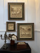 Vintage D.H. Moreton 1979 Marcus Designs Wall Plaque | Romantic Courtship Scene
