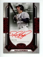 Paul Konerko 2024 Tier One Prime Performers Autograph Red Foil Red Ink SP /25