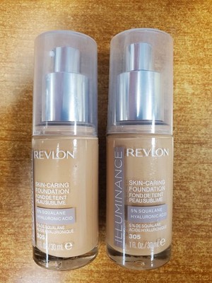 2 Pack: REVLON Illuminance Skin Caring Foundation *#305 Medium Sand* (13D-8899)