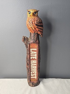 RED HOOK BREWLAB LATE HARVEST AUTUMN ALE HAWK OWL BEER TAP HANDLE WASHINGTON
