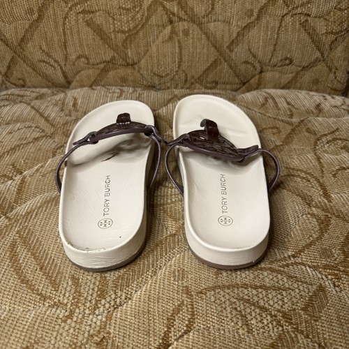Sandalia Tory Burch Miller Cloud Cuero Ciruela Crema 8 - Imagen 2 de 6