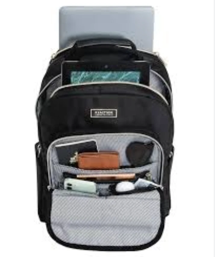 Kenneth Cole Reaction Chelsea Chevron Quilted 15'' Laptop Backpack - Image 3 of 4