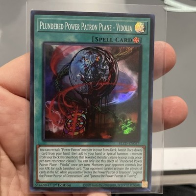 Plundered Power Patron Plane-Vidolia BLZD-EN057 SUPER RARE NM! FREE SHIPPING!