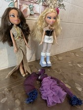 Lotto BRATZ 2 bambole Yasmin Cloe +Scarpe Vestiti Accessori (2 PACCHI SIGILLATI)