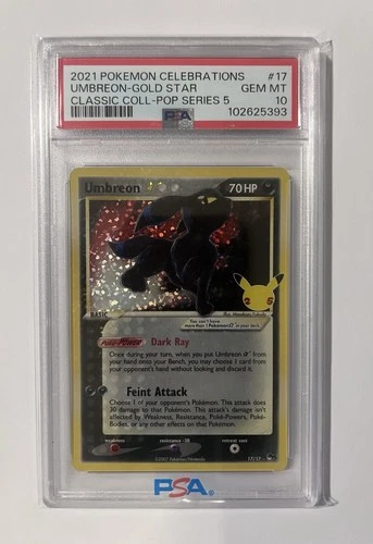2021 Pokemon Celebrations: Classic Collection 17 Umbreon  PSA 10