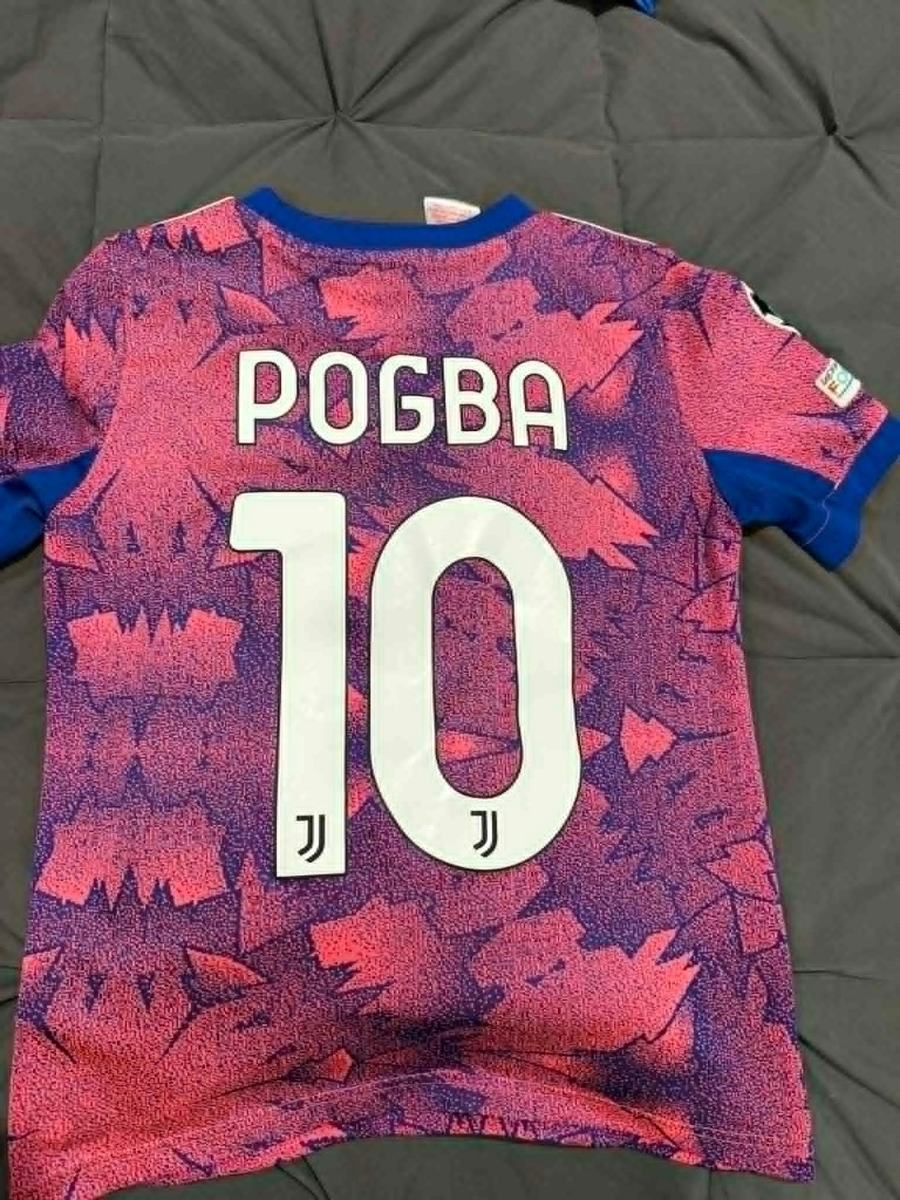 Adidas Juventus 2020/21 Away Pogba #10 Jersey Youth 9-10Y - Used