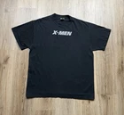 90s VINTAGE X-Men Movie Promo T-Shirt Size Large Marvel Comics 3M Reflective