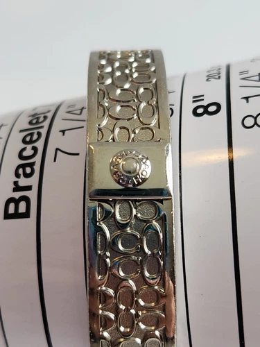 Bracciale Coach Silvertone 7 3 4"