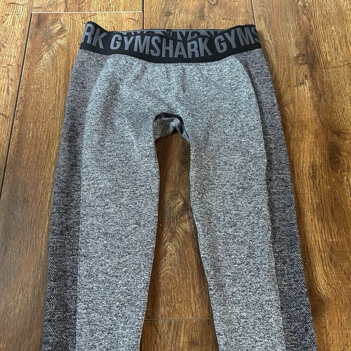 GymShark Heather Gray Pull On Stretch Gym Lifting Active Leggings Women's S - Picture 3 of 11