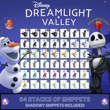 Disney Dreamlight Valley 💎84 Stacks of Snippets - Storybook Vale + Bonus Gift💎