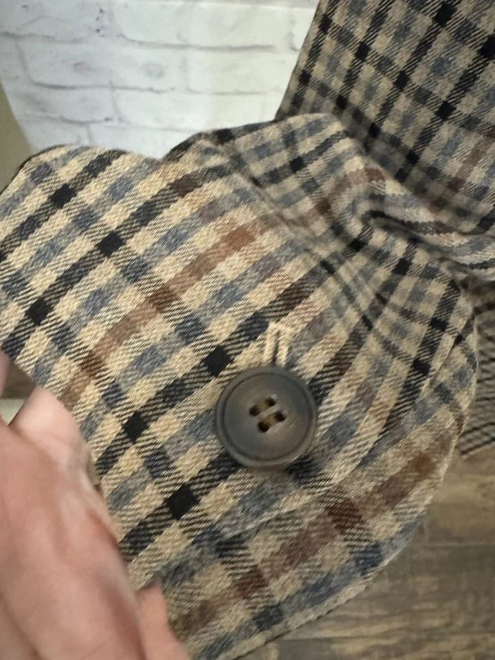 Madewell Dorset Blazer In Coster Plaid Small Bristol Menswear Plaid Old Money - Image 4 of 4