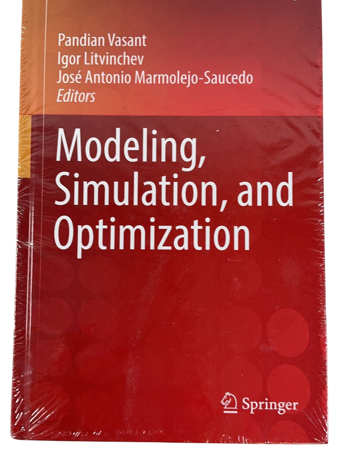 Springer Modelling Simulation and Optimization Hardcover Textbook New Sealed