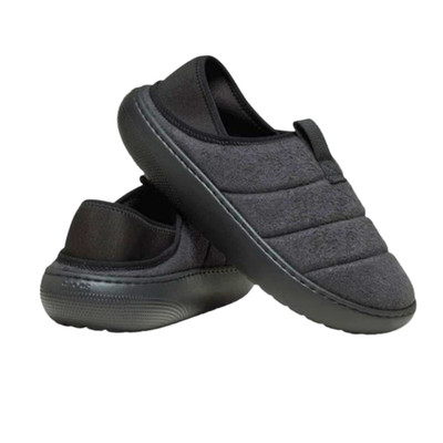 Crocs Unisex Classic Puff Moc Black Suede M8/W10 Medium - NEW