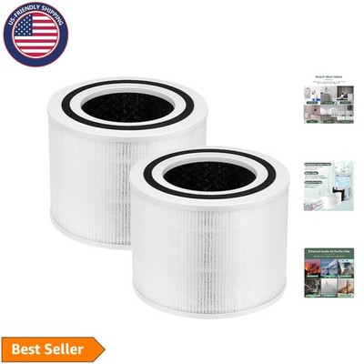 3-in-1 Activated Carbon Filter for LEVOIT Core P350 Air Purifier, 2 Pack