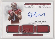 2017 Panini National Treasures 44/99 CJ Beathard #RST-CJ Auto 7rv