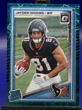 2025 Panini Donruss Optic Jayden Higgins Rated Rookie Green Velocity Prizm #225