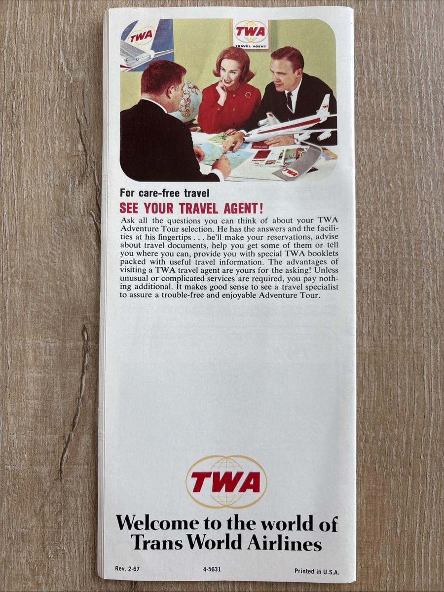 TWA EUROPEAN MOTORCOACH ADVENTURES 1967 Travel Brochure