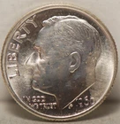 USA, 1960-P Roosevelt Dime, silver, .0723oz, BU, NR, 6-8