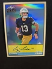 2026 Leaf Metal Football RC Auto 1950 Retro LA-CJC CJ Carr /8 Notre Dame
