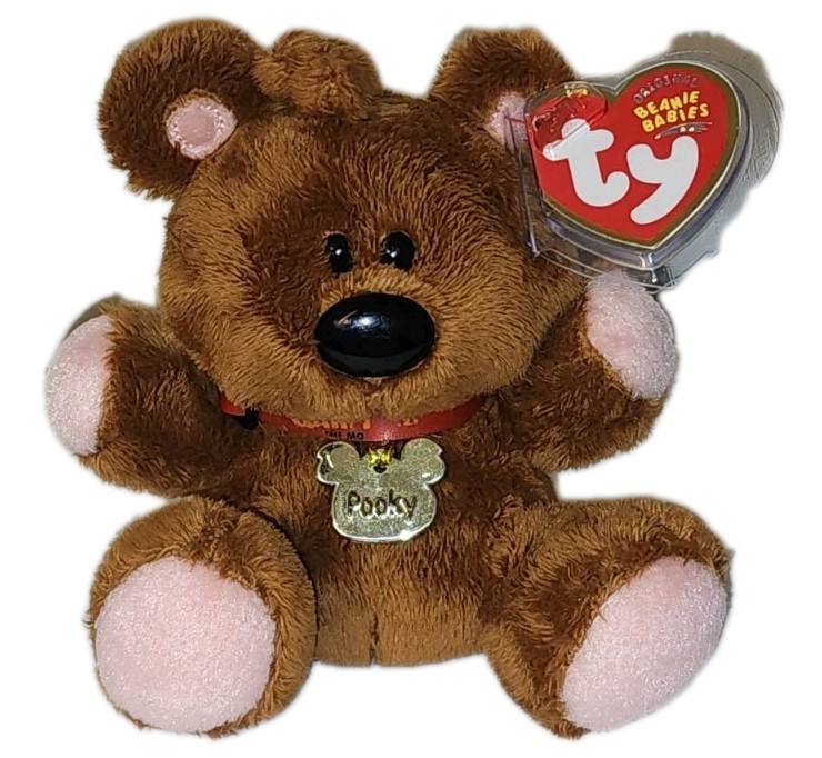 Ty Beanie Baby Pooky Garfield's Bear Garfield Movie 2004 Plush