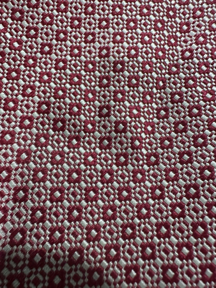 2 corbatas de seda a cuadros Bruno Marchesi RARAS para hombre rojas marrones Foto 4 de 4